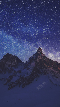 手机自然之音APP星空风景APP手机端H5背景高清图片
