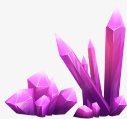 紫色晶体素材