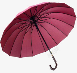出行带伞一把深红色雨伞高清图片
