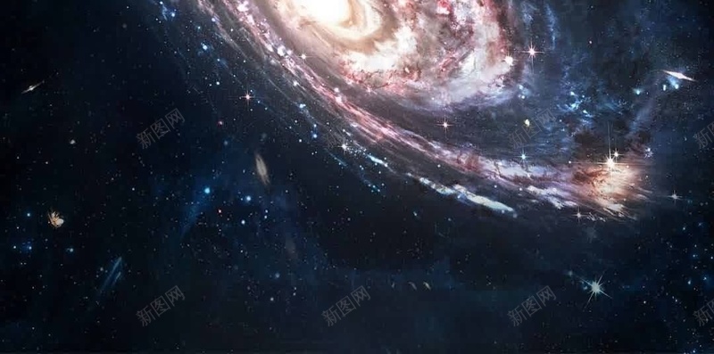 银河系背景jpg设计背景_新图网 https://ixintu.com 大气 奇妙 星空 炫酷 银河系
