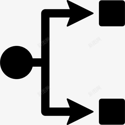 网络图标png_新图网 https://ixintu.com 圈 广场 形状 箭头 网络方案 连接