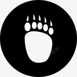 熊的爪子BearPawprint图标高清图片