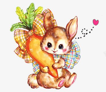 拿着胡萝卜的松鼠png免抠素材_新图网 https://ixintu.com 卡通 手绘 松鼠 胡萝卜