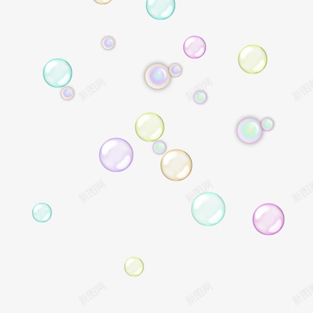 彩色球泡png免抠素材_新图网 https://ixintu.com 彩色 水泡 泡泡 球泡