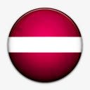 国旗拉脱维亚国世界标志图标图标