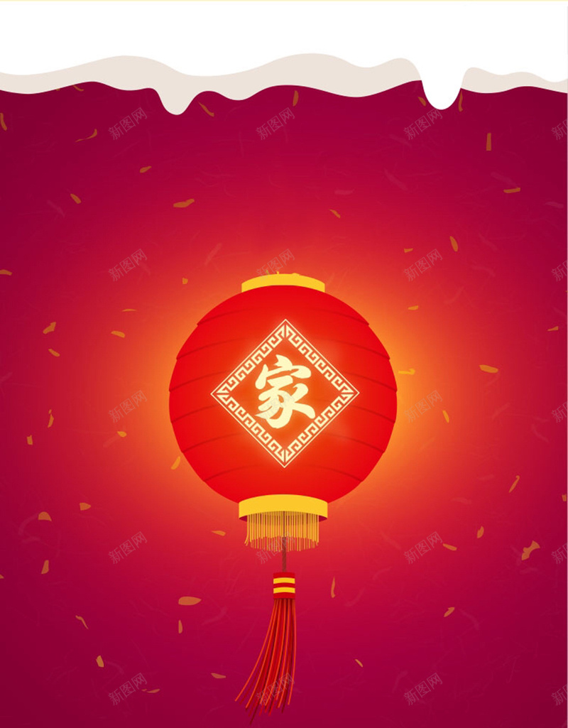 红色新年H5背景jpg设计背景_新图网 https://ixintu.com 红色 新年 福字 灯笼 中国风 H5背景 H5 h5