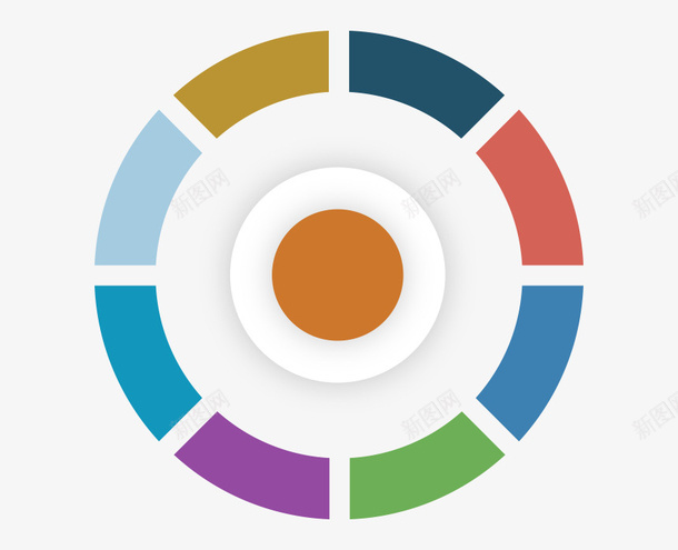 PPT圆形元素矢量图ai免抠素材_新图网 https://ixintu.com PPT 信息分类 元素 商业 矢量图