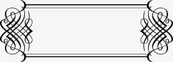 黑色创意边框线框图素材