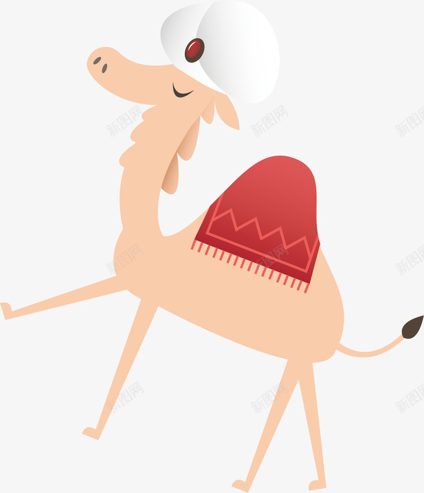 卡通骆驼矢量图ai免抠素材_新图网 https://ixintu.com 动物 动物插画 卡通 卡通动物 可爱动物 小动物 骆驼 矢量图