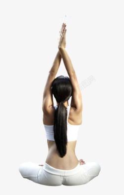 健身日手机瑜伽健身女孩高清图片