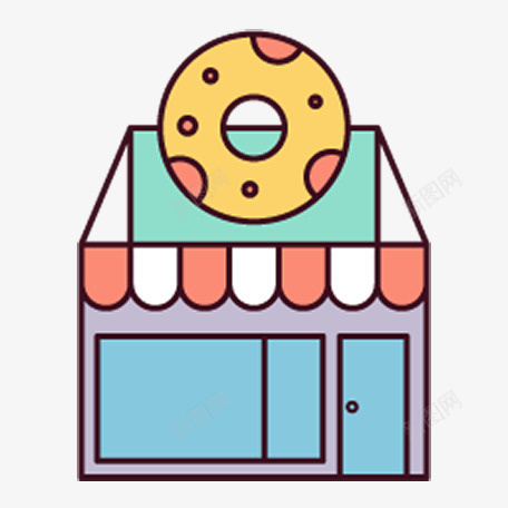 手绘甜食店图标png_新图网 https://ixintu.com 图标 手绘 标志 透明
