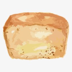 长方体面包手绘面包高清图片