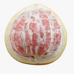 切开的柚子三心蜜柚红心柚子高清图片