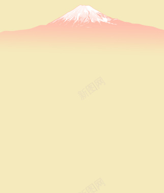 富士山黄色背景背景