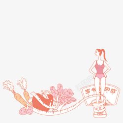 减肥的美女素材