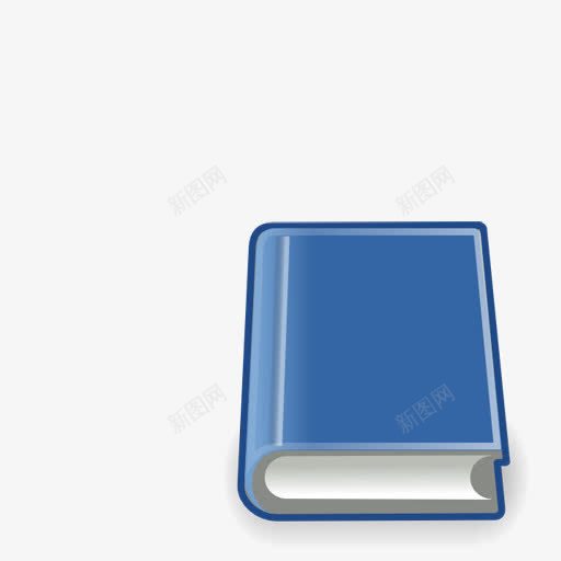 蓝色的书图标png_新图网 https://ixintu.com book 书籍 图书