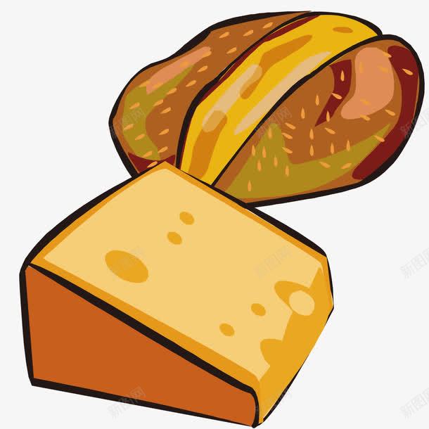 手绘法式面包png免抠素材_新图网 https://ixintu.com 手绘 手绘法式面包 法式 面包