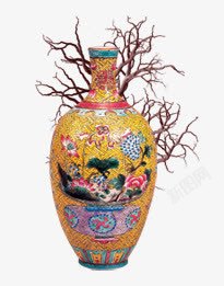 古典花瓶古董装饰摄影素材