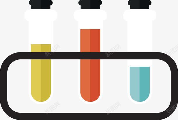 实验管子png免抠素材_新图网 https://ixintu.com 扁平化 液体 生物 科学