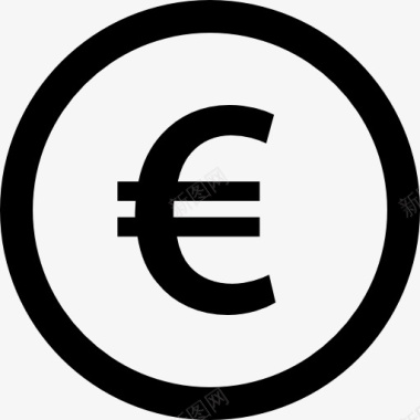 欧元符号标识图标图标