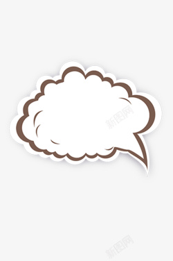 说话标注对话框会话框云朵会话气泡高清图片