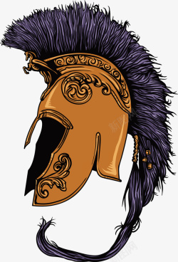 罗马战士头盔矢量图素材