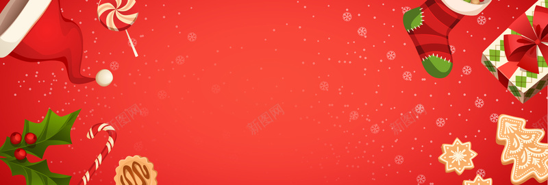 红色卡通礼物袜子圣诞节电商bannerpsd设计背景_新图网 https://ixintu.com anner 卡通 圣诞节 圣诞老人 圣诞树 banner 淘宝 圣诞节banner 促销 促销banner 开心