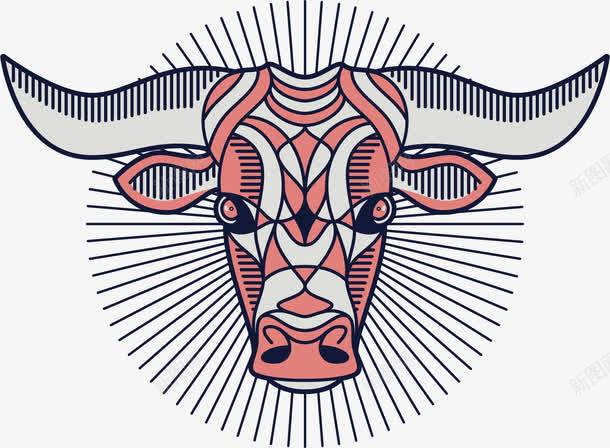 牛头png免抠素材_新图网 https://ixintu.com 几何牛头 动物 卡通 手绘 牛头 牛头像 牛鬼