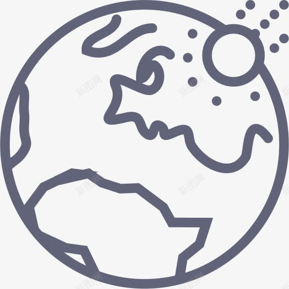 陨石影响OutlineSmashicons图标png_新图网 https://ixintu.com Impact Meteorite 影响 陨石