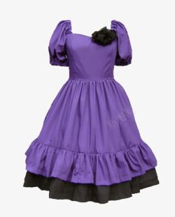紫色浪漫高雅长裙素材