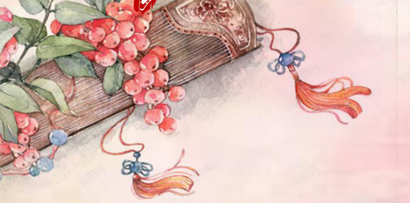 女装H5背景jpg设计背景_新图网 https://ixintu.com 花卉 粉色 女装 古典 中国风 H5背景 H5 h5