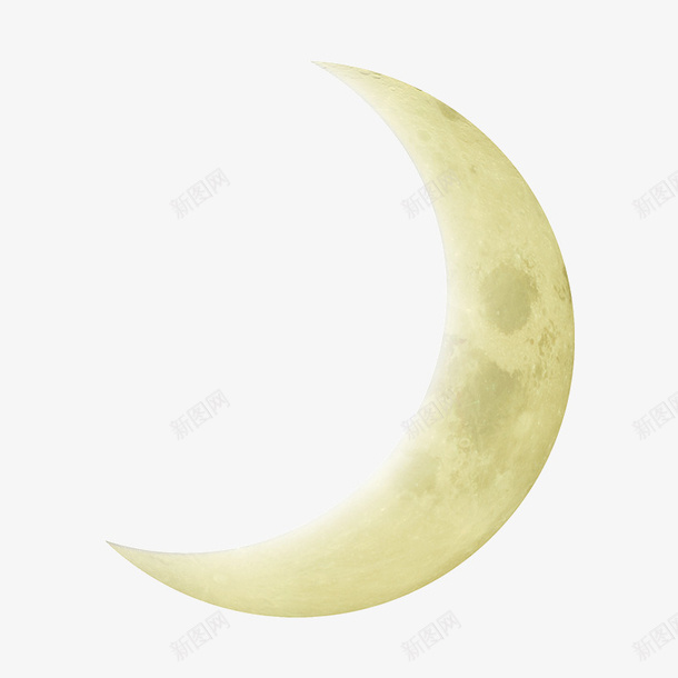 月亮月牙夜晚星空图标png_新图网 https://ixintu.com 夜晚 星空 月亮 月牙