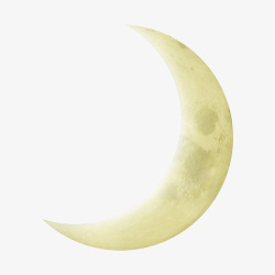 月牙图标月亮月牙夜晚星空图标高清图片