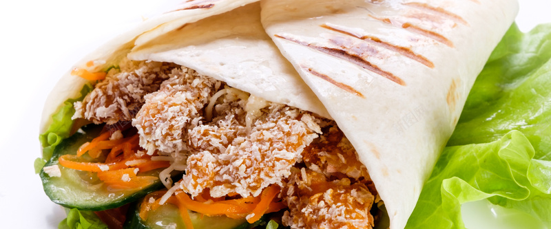 美味的墨西哥卷食物高清图片背景