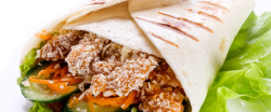 摄影卷美味的墨西哥卷食物高清图片高清图片