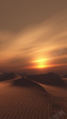 风景天空红云沙漠H5背景素材背景