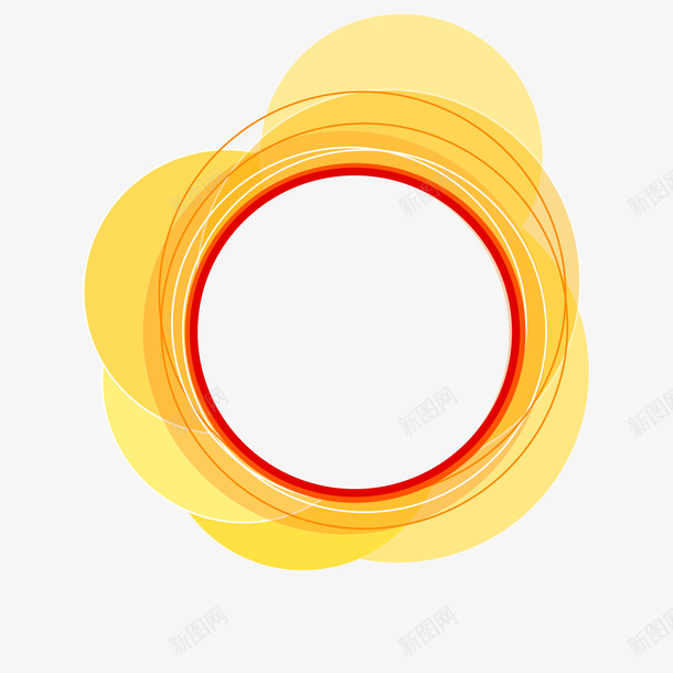 简易黄色圆圈装饰图png免抠素材_新图网 https://ixintu.com 圆圈 圆圈装饰图 简易圆圈 黄色装饰图