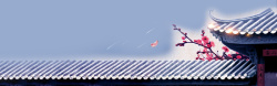 干枝梅中国风背景高清图片