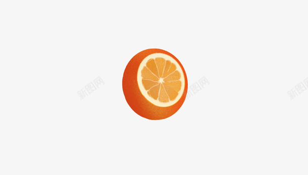 切开的橙子可爱手绘psd免抠素材_新图网 https://ixintu.com 免扣 手绘 橙子 水果