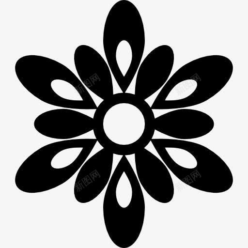 花有许多花瓣图标png_新图网 https://ixintu.com 自然 花 花瓣 装饰