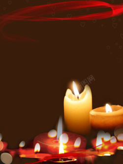 安息日抗震救灾蜡烛祈福海报设计高清图片