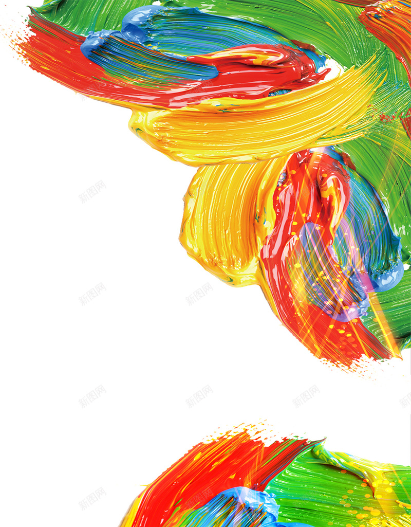 彩色水粉H5背景素材psd设计背景_新图网 https://ixintu.com 光线 彩色 手绘 水粉 H5背景素材