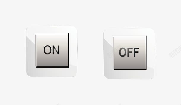 开关元素png免抠素材_新图网 https://ixintu.com png元素 卡通 开关 按键 电源键