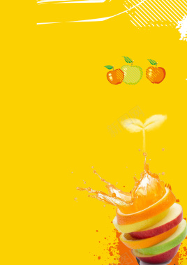 食品橙汁背景素材背景