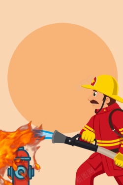 制造火灾的卡通人物卡通关注消防安全预防火灾广告高清图片