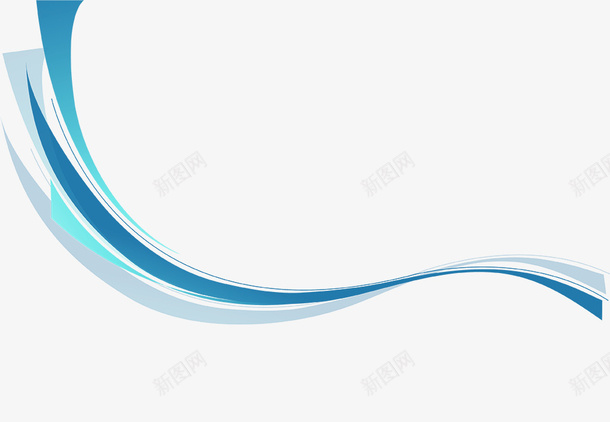 蓝色漂浮线条png免抠素材_新图网 https://ixintu.com 漂浮 线条 蓝色 蓝色线条