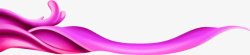 旋展飞跃紫色立体旋展飘带图案高清图片