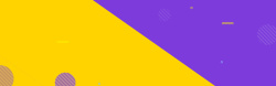拼接圆形淘宝扁平几何紫黄色拼接海报banner高清图片