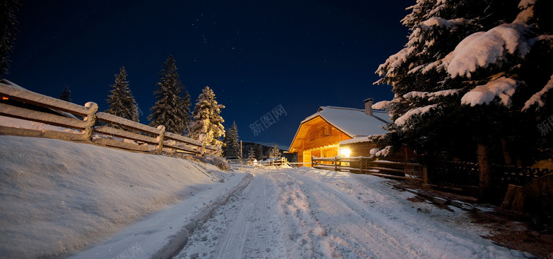 雪地夜景背景图片免费下载 素材m Zaztzhatt 新图网