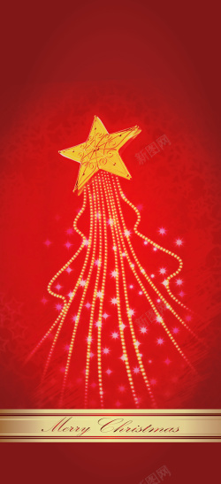 激情平安夜平安夜圣诞节红色星星背景图高清图片
